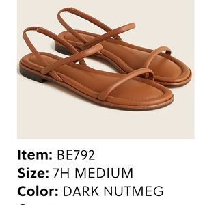 J. Crew leather sandals